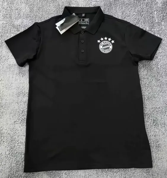 AC Milan FC Bayern München Logo Polo Black Polo Tops Polo - 1