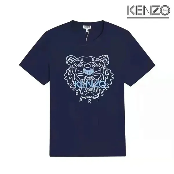 Kenzo Tiger Logo Navy T-Shirt - 1