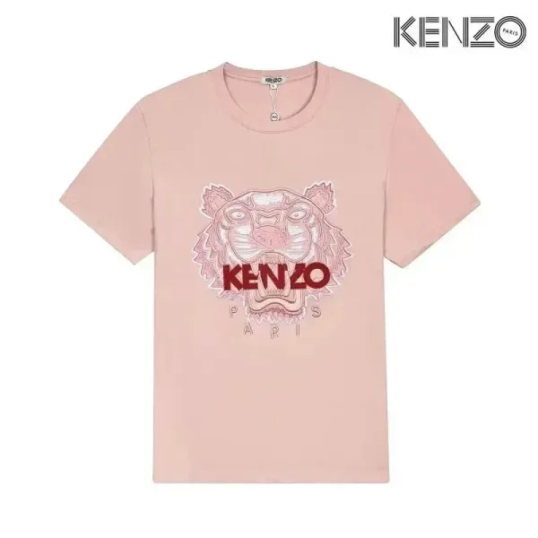 Kenzo Tiger Embroidered Red T-Shirt - 10