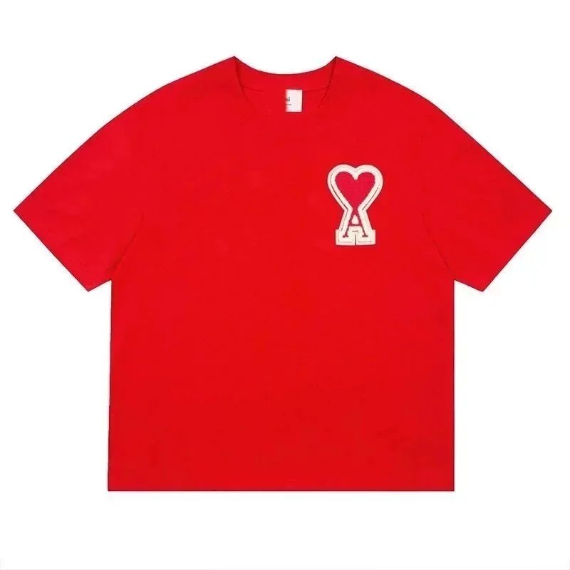 Ami Paris Heart Logo T-Shirt White - 10