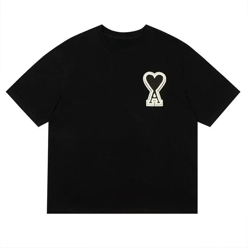 Ami Paris Heart Logo T-Shirt White - 7