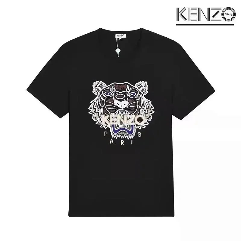 Kenzo T-Shirts Tiger Logo Graphic — D5-(laogao)030