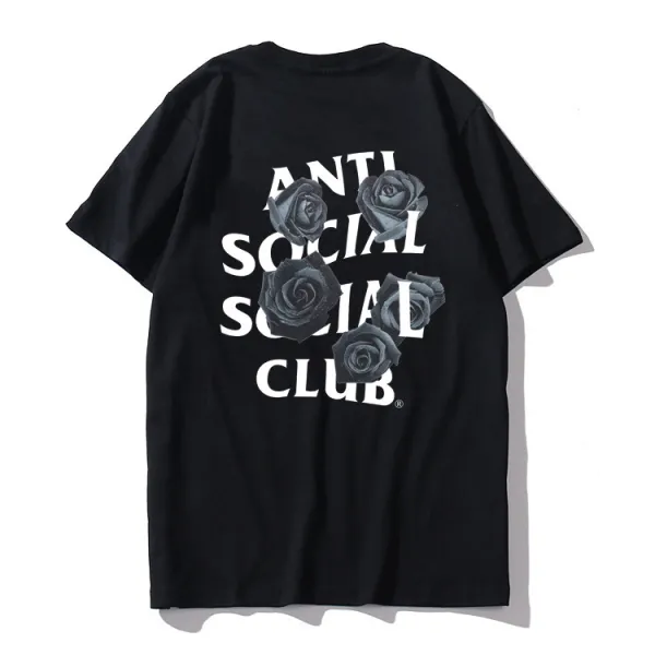Anti Social Social Club Roses Black T-Shirt - 1