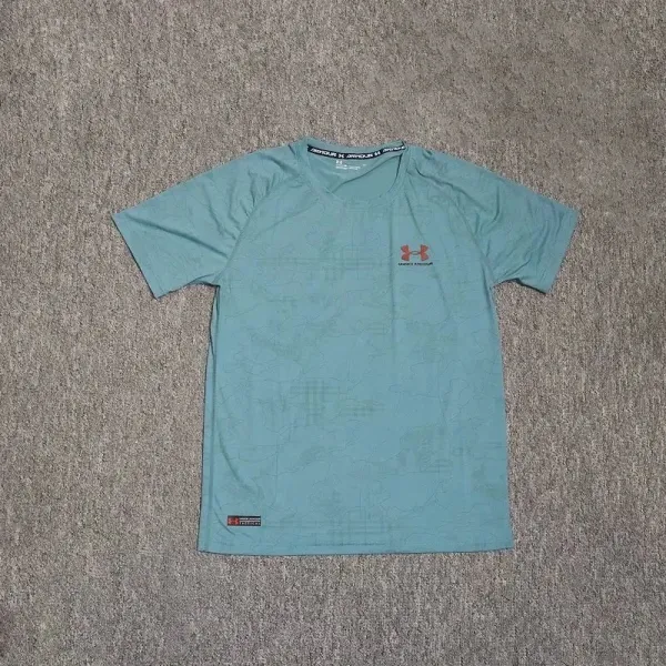 Under Armour HeatGear Tech Tee Teal Performance T-Shirt - 1