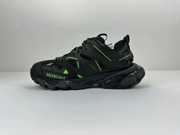 Balenciaga Track 2 Neon Green Black Chunky Sneakers - 1