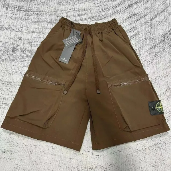 Stone Island Cargo Shorts Brown - 1