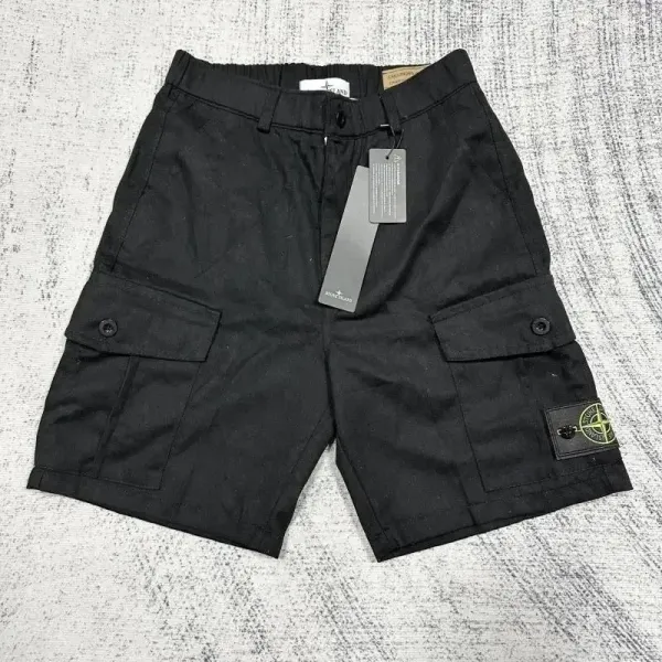 Stone Island Cargo Shorts Black - 1