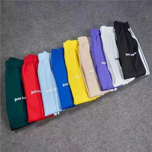 Palm Angels Track Shorts Yellow - 4