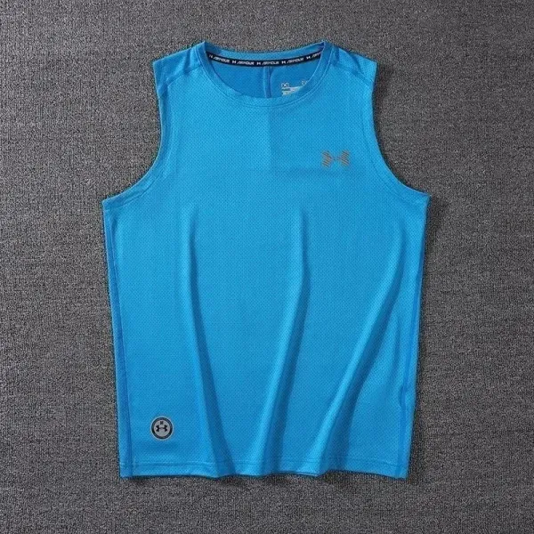 Under Armour HeatGear Performance Blue Vest-Top - 1
