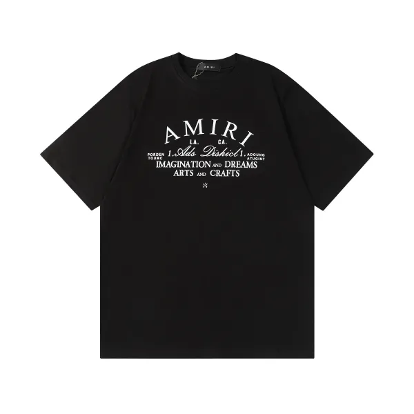 Amiri Archive Print Black T-Shirt - 1
