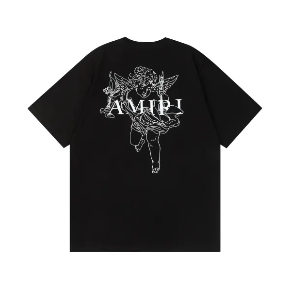 Amiri Cherub Outline Black T-Shirt - 1