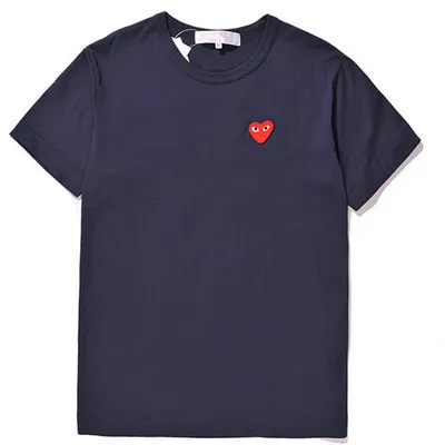 Comme des Garçons Play Red Heart Navy T-Shirt - 1