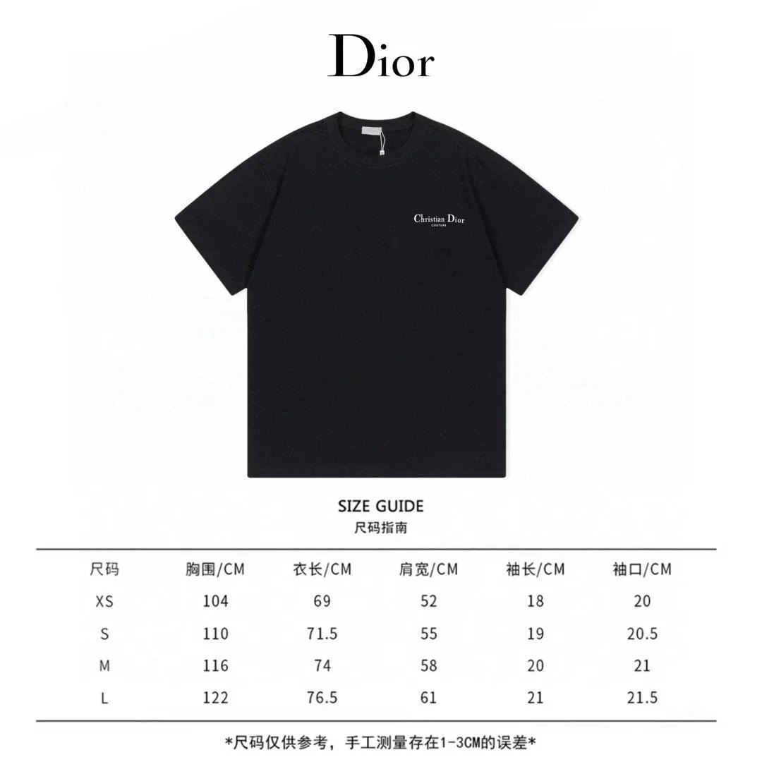 Dior Oblique Logo Embroidered White T-Shirt - 9
