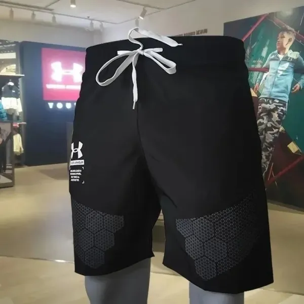 Under Armour HeatGear Black Hex Mesh Shorts - 1
