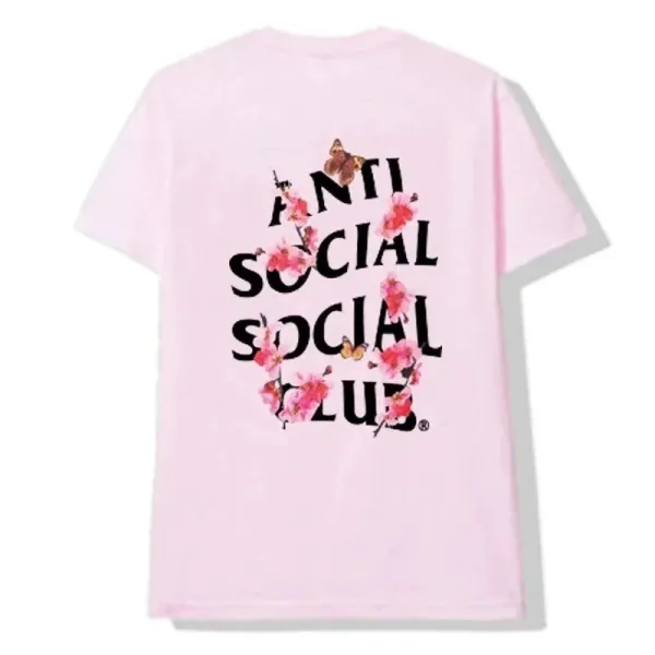 Anti Social Social Club Cherry Blossom Pink T-Shirt - 1