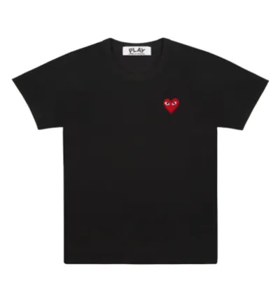 Play Comme des Garçons Red Heart Black T-Shirt - 1