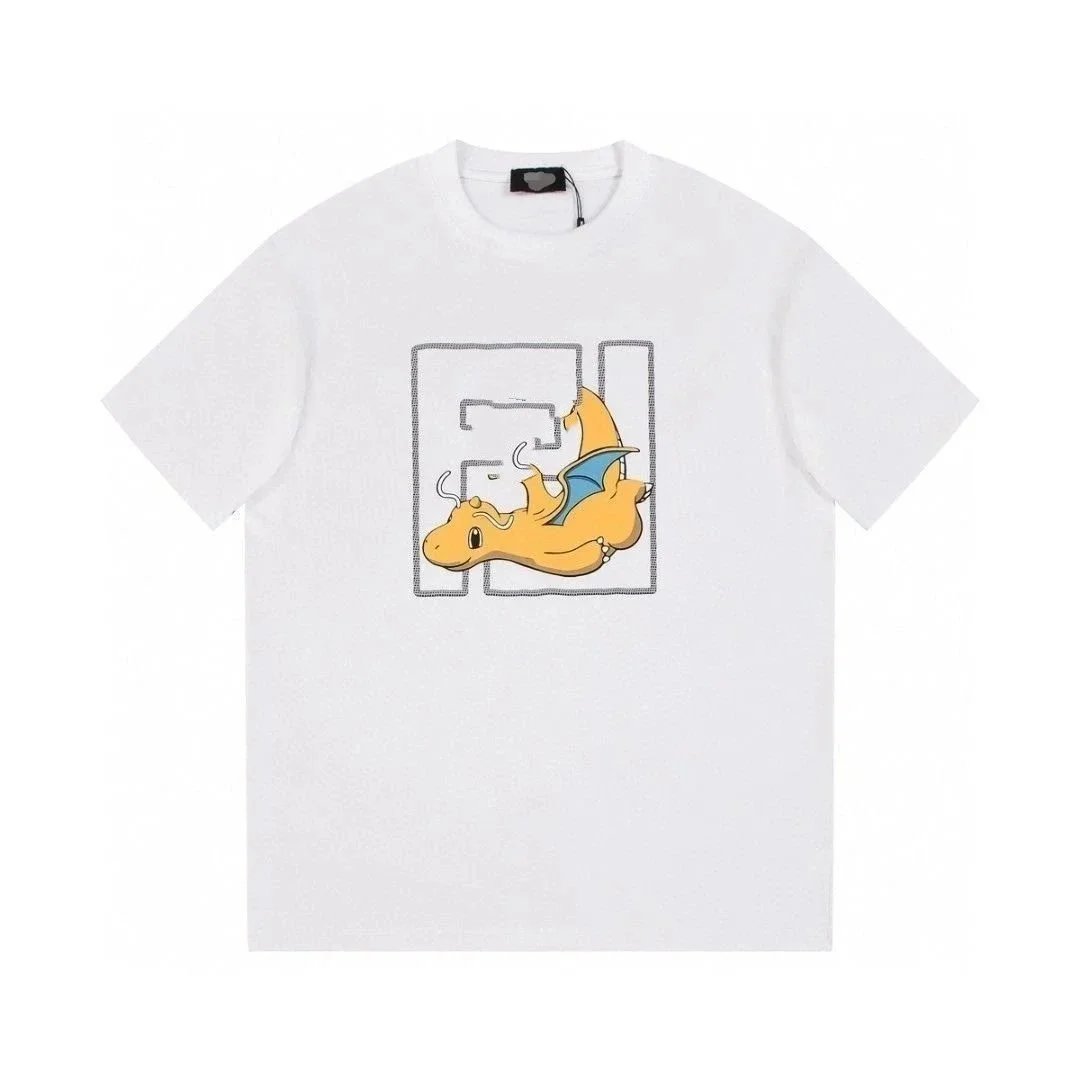 Fendi T-Shirts Short-Sleeve Graphic Logo T-Shirt — 18