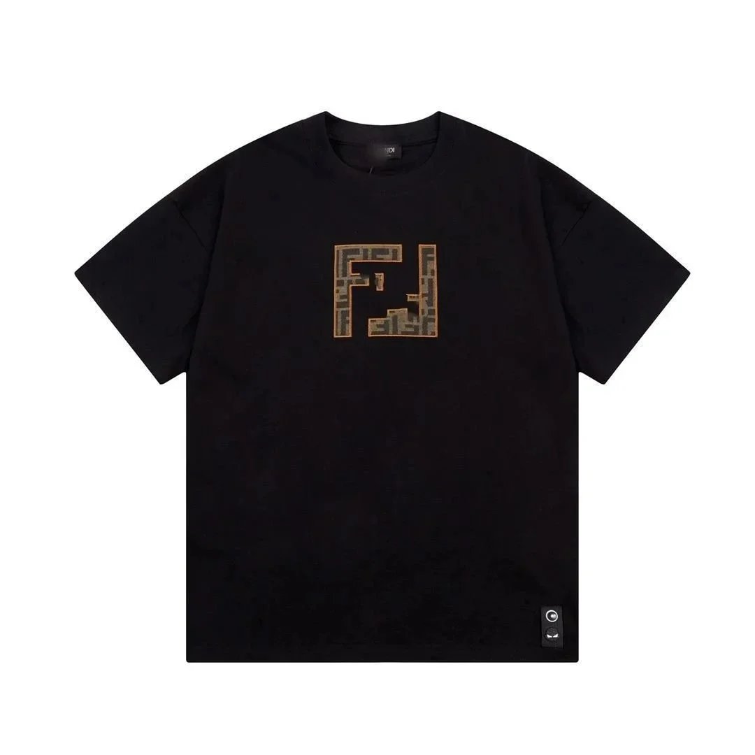 Fendi T-Shirts Short-Sleeve Graphic Logo T-Shirt — 23