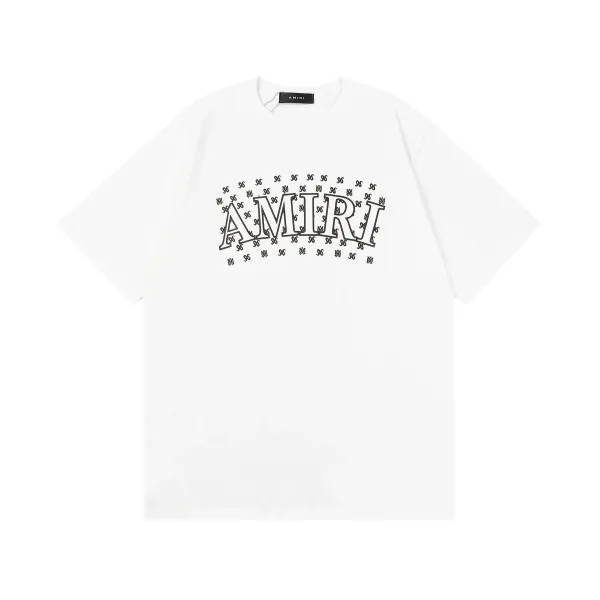 Amiri Logo Arch Print White T-Shirt - 1