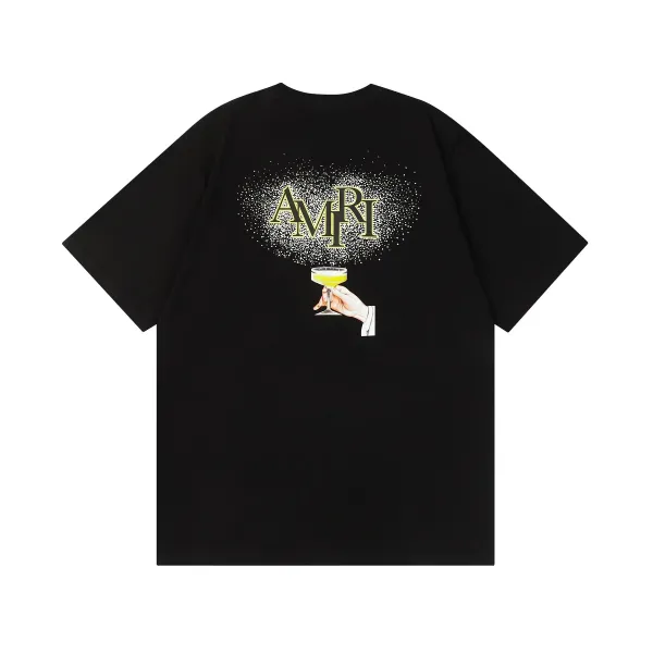 Amiri Cocktail Graphic Black T-Shirt - 1