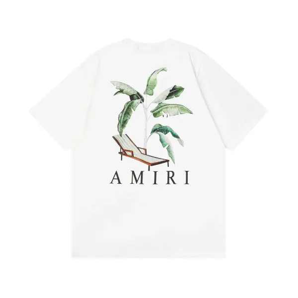 Amiri Palm Lounge T-Shirt White - 1