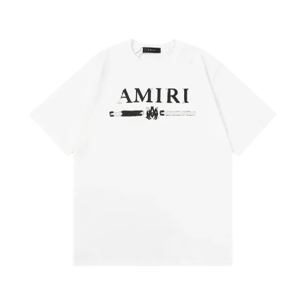 Amiri Logo Graphic White T-Shirt - 1