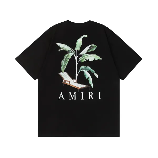 Amiri Banana Plant Lounge Chair T-Shirt Black - 1