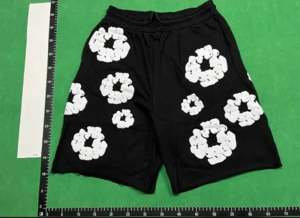 Off-White Cloud Print Drawstring Shorts Green - 9