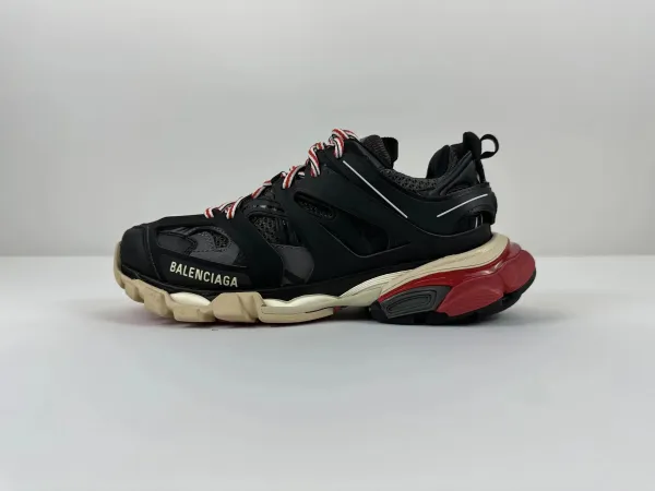 Balenciaga Track 2 Black Red Beige Chunky Sneakers - 1