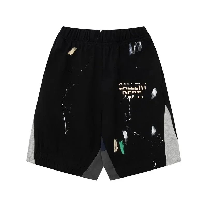 Gallery Dept Mesh Shorts Blue Multicolor Paint-Splatter Shorts - 9
