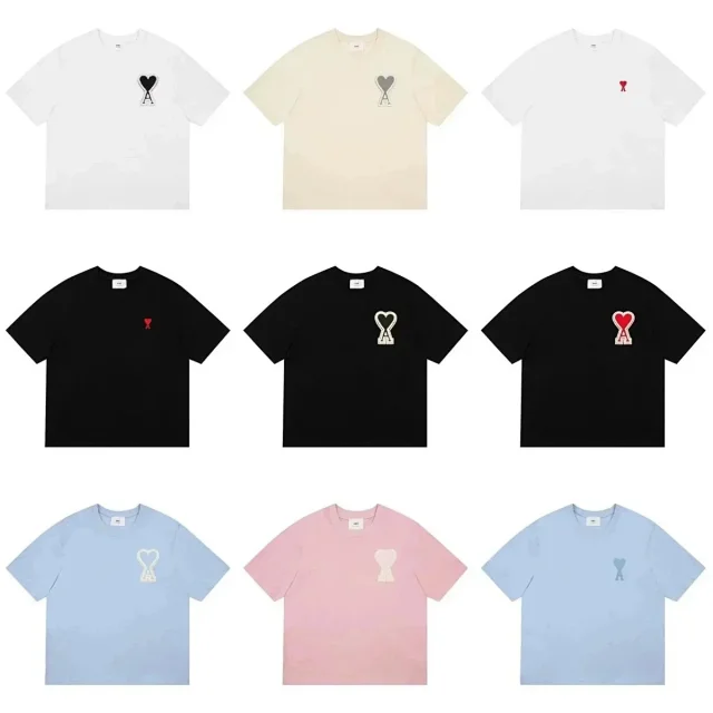AMI Paris T-Shirts de Coeur Logo Short-Sleeve T-Shirt product detail image 1