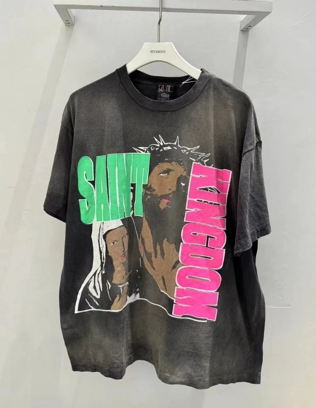 Saint Tears Saint Kingdom Graphic T-Shirt Black - 4