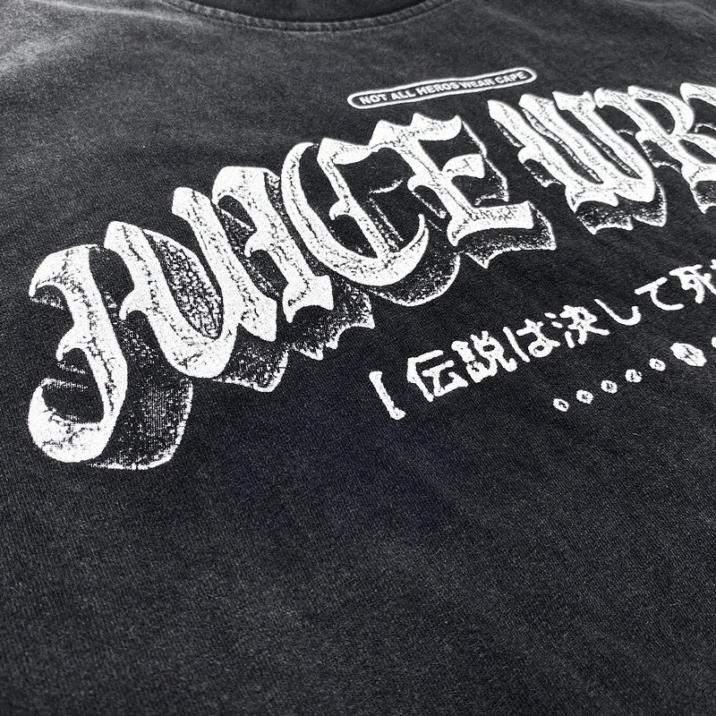 Design Huge World T-Shirt Black Streetwear Graphic Tee T-Shirts - 4