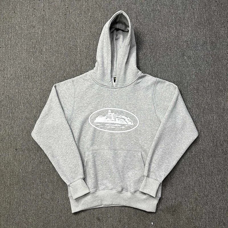 24S Fall/Winter Set: Corteiz Alcatraz‑Print Streetwear, Loose‑Fit Men’s and Women’s Sports Hoodie with Casual Sweatpants foto 2