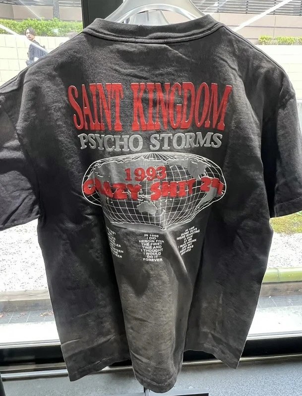 Saint Tears Saint Kingdom Graphic T-Shirt Black - 10