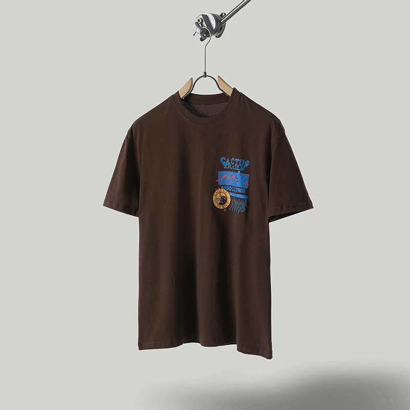 Cactus Jack Travis Scott Cactus Trails Association T-shirt Brown