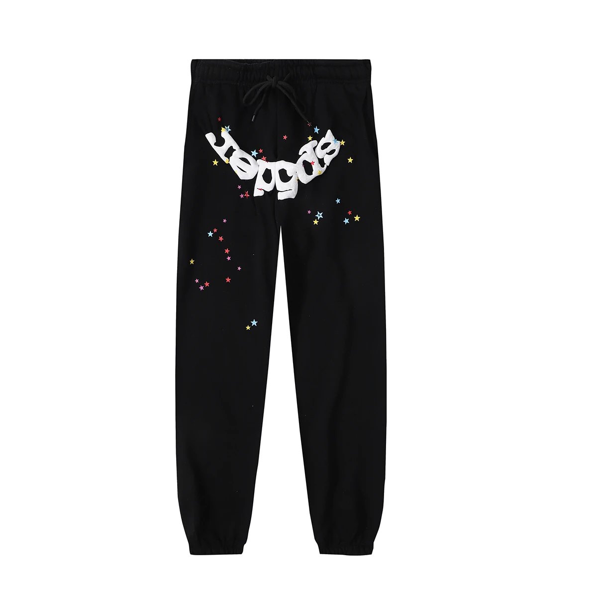 American streetwear, celebrity‑endorsed Sp5der 555555 puff‑print set: high‑street unisex hoodie and sweatpants—trendy an foto 6