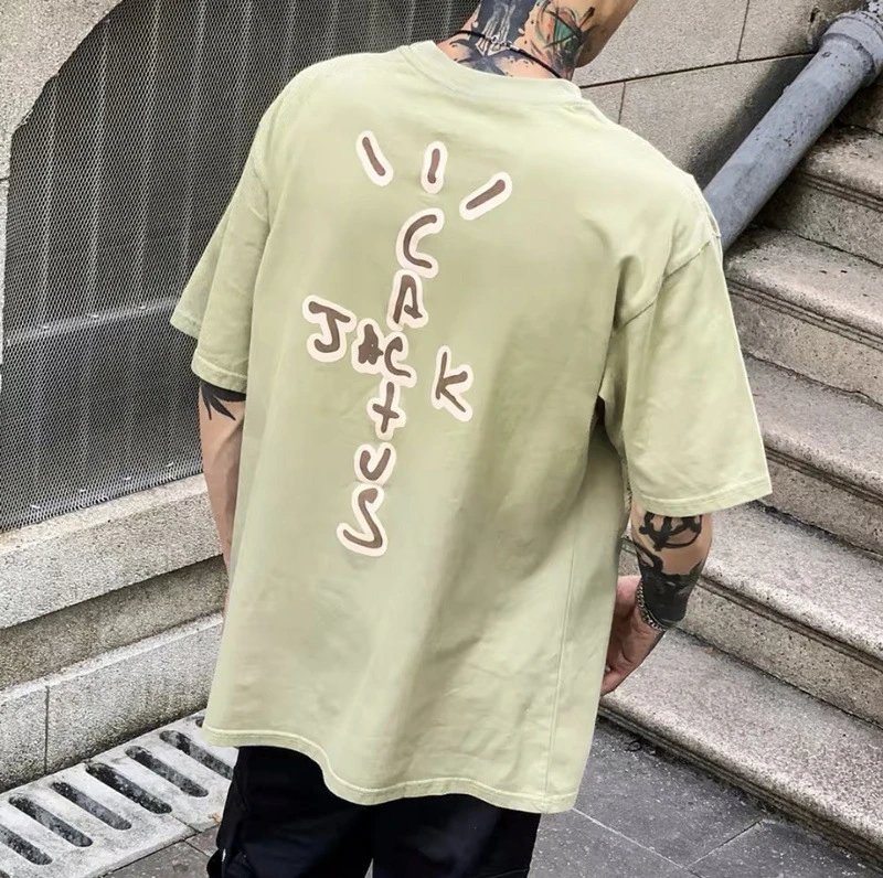Travis Scott x Cactus Jack 'The Room' Olive Green T-Shirt - 14