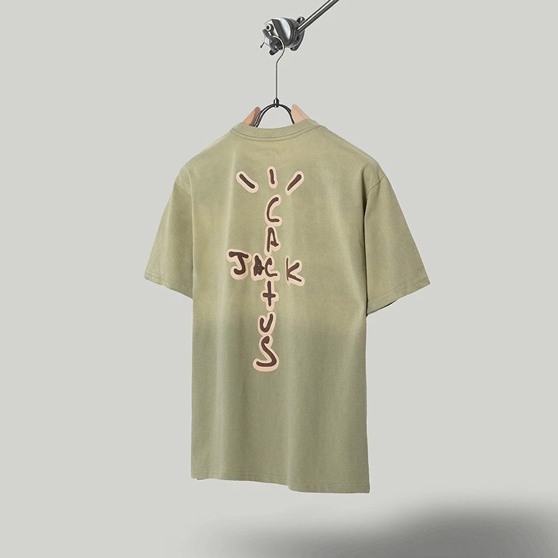 Travis Scott x Cactus Jack 'The Room' Olive Green T-Shirt - 4