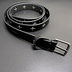 Men's and women's leather belt