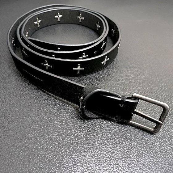 Men's and women's leather belt