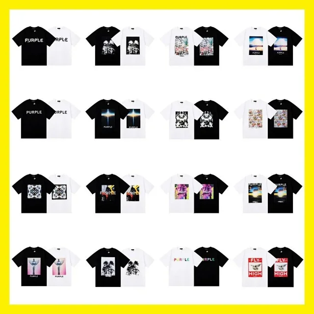 Purple Brand T-Shirts Logo Print product detail image 1
