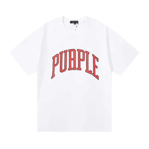 Purple Gang Arch Logo White T-Shirt - 1