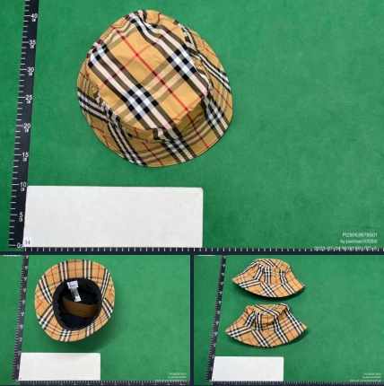 Burberry Monogram Baseball Cap White Beige Check - 3