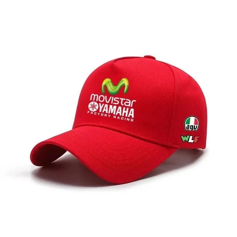 Yamaha Movistar Yamaha Factory Racing Red Baseball Cap Hats - 1