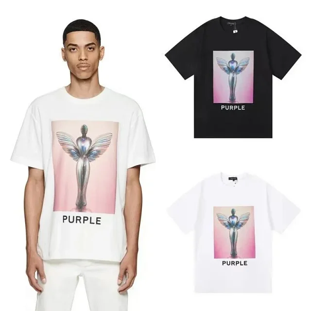 Purple Brand T-Shirts Logo Print product detail image 7
