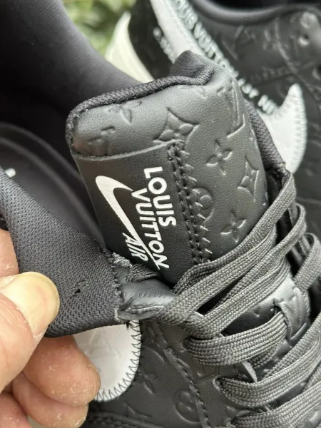 Louis Vuitton x Nike Air Force 1 Orange Monogram Sneakers - 7