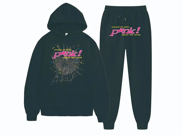 Unbranded Tracksuits Spiderweb Graphic Hoodie and Joggers Set product detail image 16