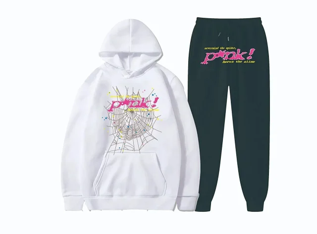 Unbranded Tracksuits Spiderweb Graphic Hoodie and Joggers Set product detail image 2