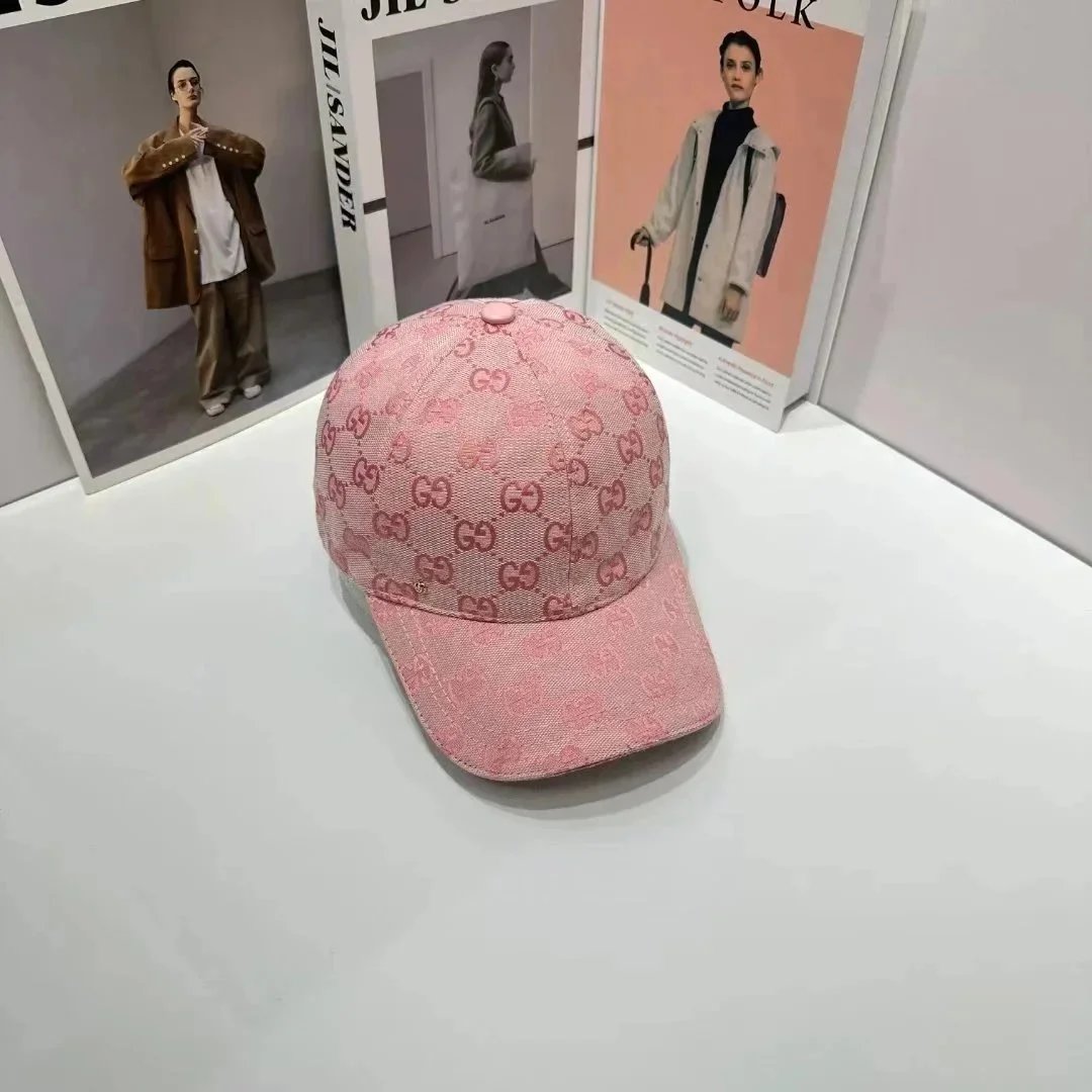 Gucci Gucci GG Monogram Pink Baseball Cap Pink
